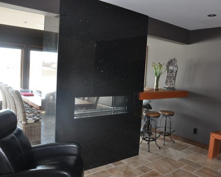 Residential two-sided Fireplace Feature